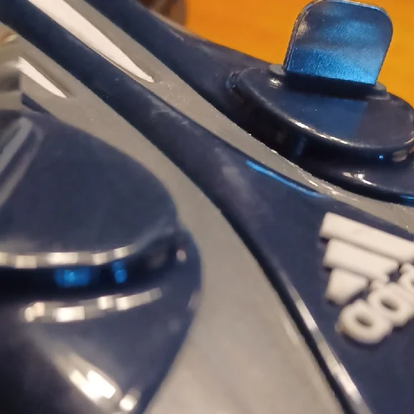 Adidas Dark Blue And Silver Baseball/Softball Cleats Size 14 NWT - Picture 7 of 9